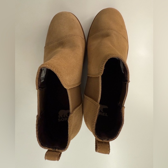 Sorel Evie II Chelsea Boot Waterproof Suede NL5020 Caribou Buff Women's Size 9.5 - Picture 9 of 16